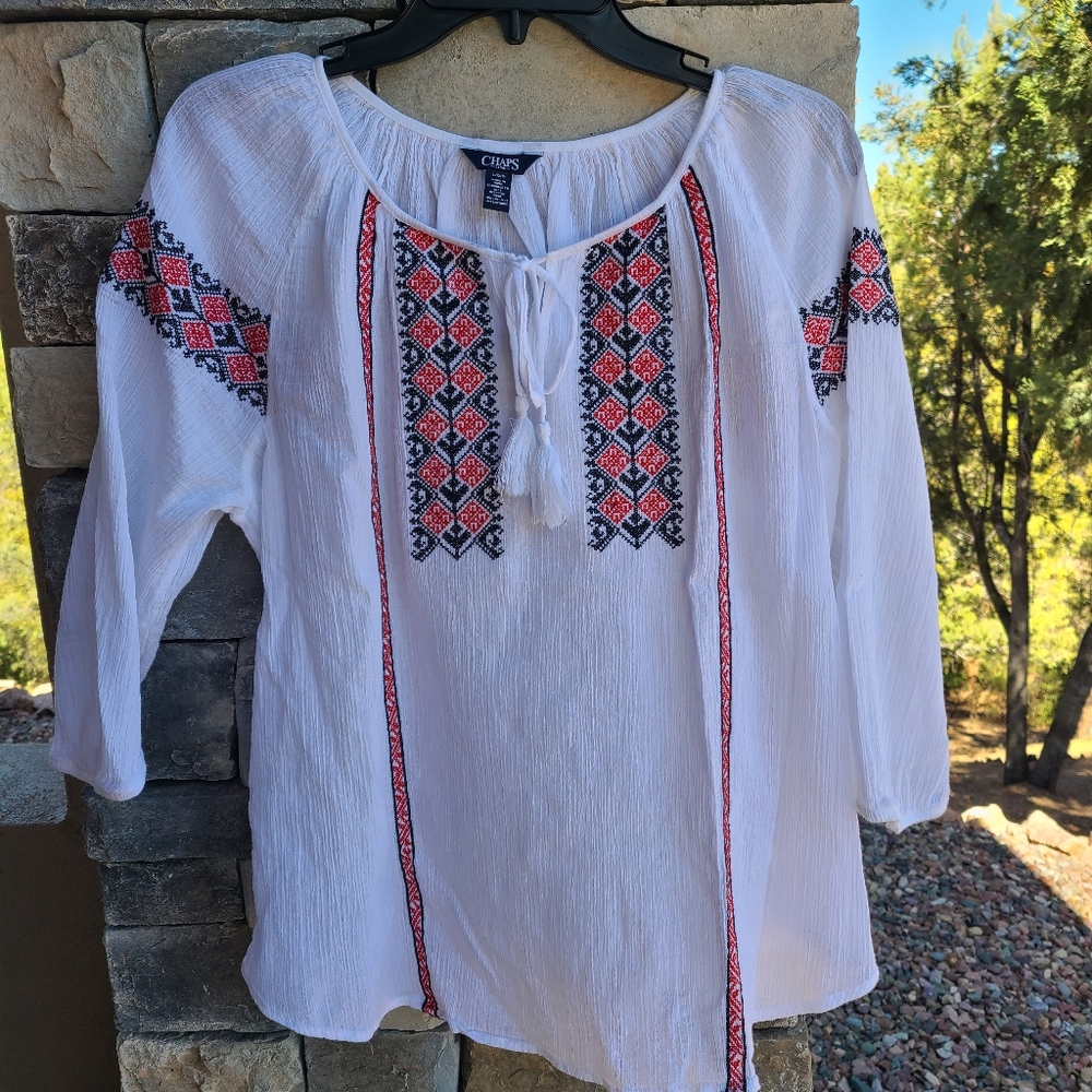 Boho Women's top size Large Chaps brand